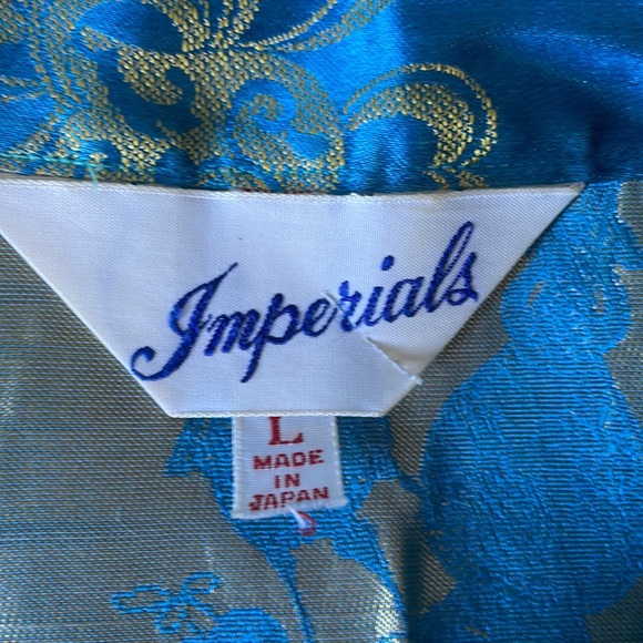 Vintage Blue Kimono Top Large - Picture 6 of 6